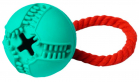 Игрушка HomePet д/собак Мяч с канатом с отверстием д/лакомств каучук 7,6*8,2 см - Зоомир66 Екатеринбург