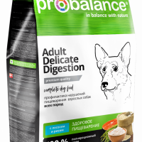 NEW Probalance Delicate Digestion корм сухой для взрослых собак всех пород курица-гречка, 15 кг - Зоомир66 Екатеринбург