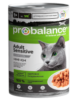 Probalance Adult Sensitive - консервированный корм для кошек с чувствительным пищеварением. 415г - Зоомир66 Екатеринбург