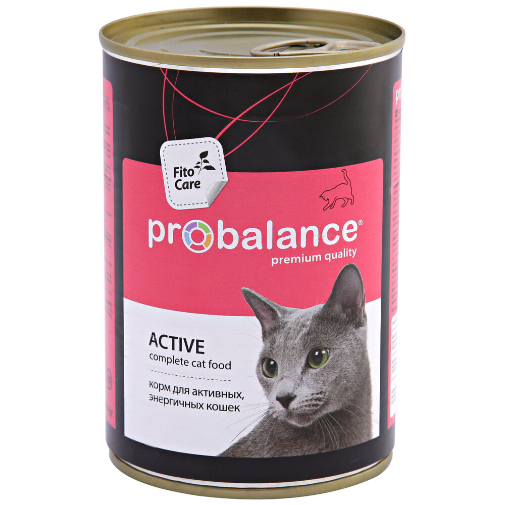 Probalance для кошек купить. PROBALANCE консервы для кошек Актив. Корм для кошек PROBALANCE Active. ПРОБАЛАНС для активных кошек консервы 415 гр. ПРОБАЛАНС корм для кошек влажный.