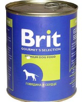Brit Beef & Heart консервы Брит для собак - говядина и сердце 850 гр - Зоомир66 Екатеринбург