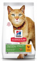 Hill's Science Plan Youthful Vitality для кошек старшего возраста, с курицей и рисом 1,5 кг - Зоомир66 Екатеринбург