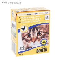 Bozita кусочки в соусе для кошек курица и индейка 370гр - Зоомир66 Екатеринбург