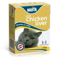 Bozita кусочки в желе для кошек с куриной печенью 370гр - Зоомир66 Екатеринбург