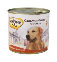 Мнямс консервы для собак Сальтимбокка по-Римски (телятина с ветчиной) 600 г - Зоомир66 Екатеринбург